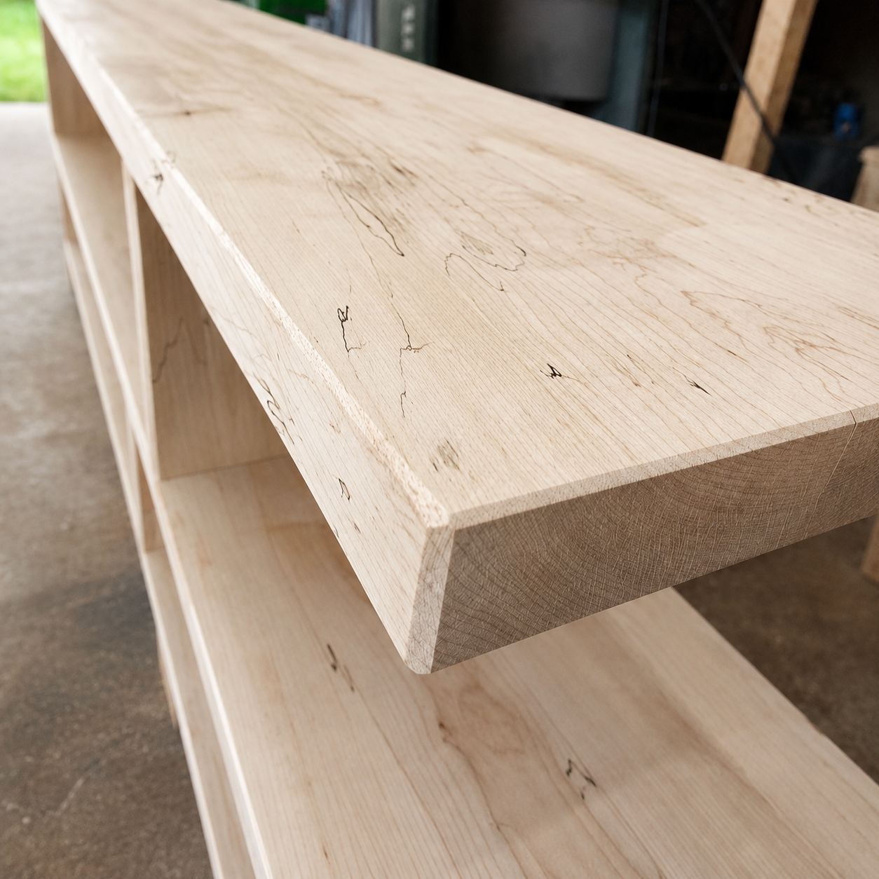 Maple timber detail